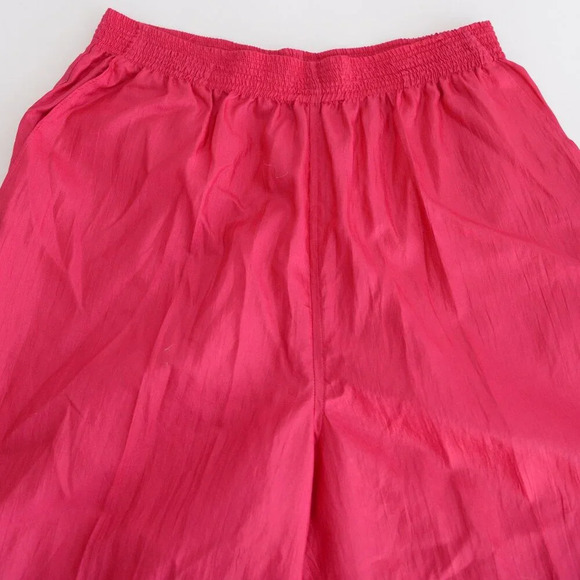 Vintage TanJay 80's Neon Pink Floral Lined  Button Up Two Piece Tracksuit M - Picture 15 of 15